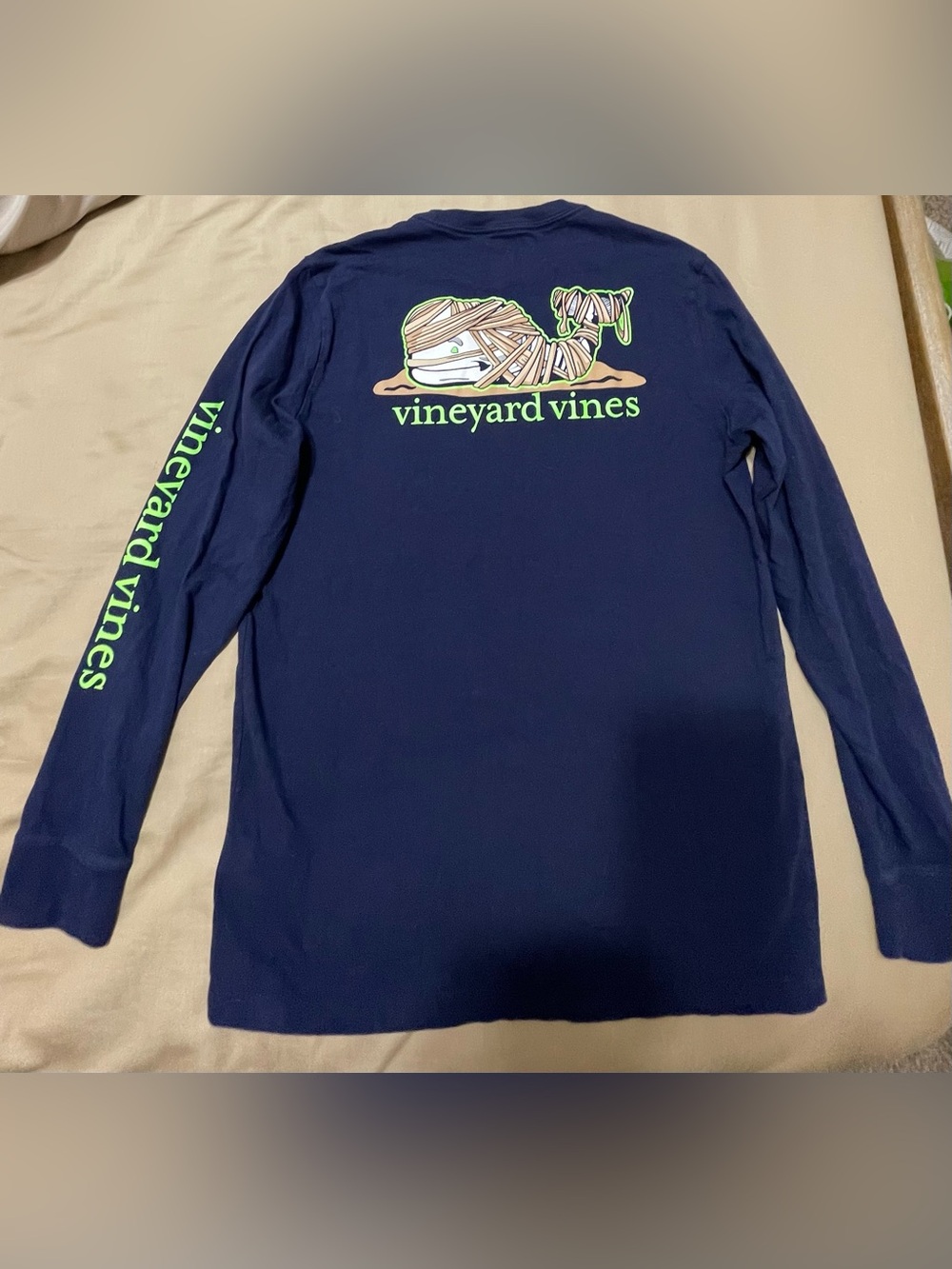 Vineyard Vines Boys' Glow-In-The-Dark Mummy Whale Long-Sleeve